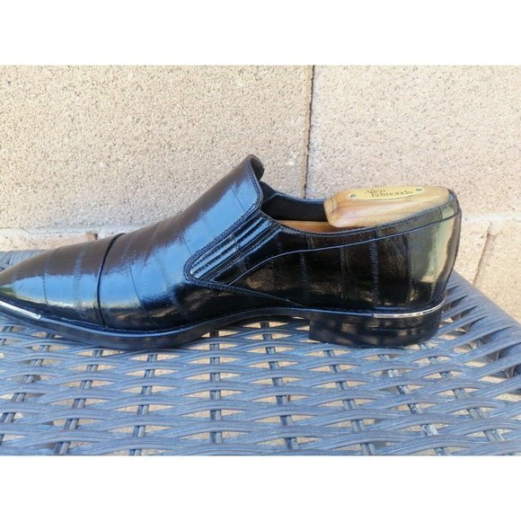 Dino Bigioni‎ Sosnie Black Leather Slip On Size 7 US, Euro sz 40 Made in Italy main image 7